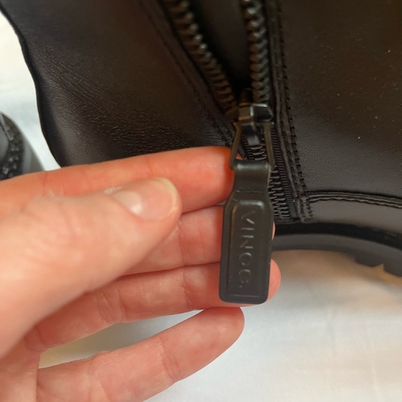 Vince. Women’s Cabria Leather Lug Boots - Picture 7 of 8